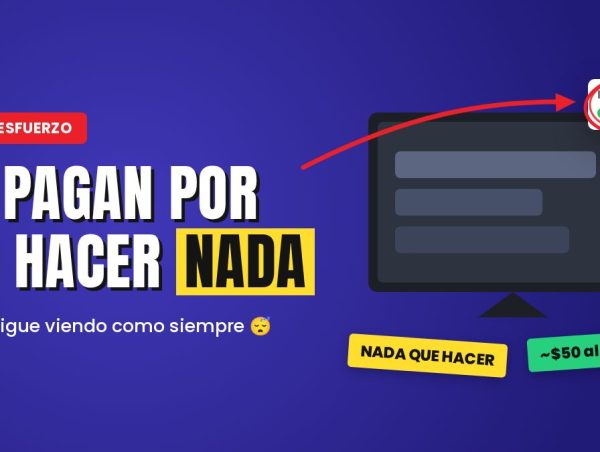 Televisión con un medidor de audiencia activo y la etiqueta “nada que hacer”